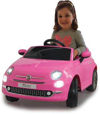 Coche Electrico Infantil Fiat 500 Fucsia 12v